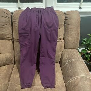 Purple scrubstar jogger pants